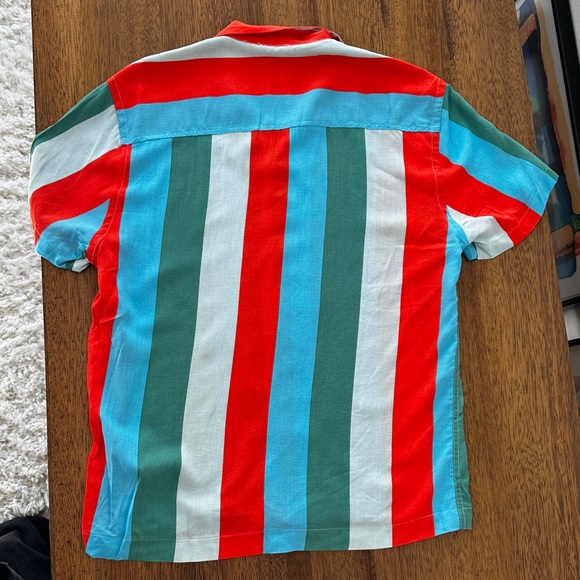 Zara | Men’s Relaxed Fit Striped Shirt - Picture 6 of 8